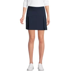 School Uniform Girls Performance Pleated Skort Above the Knee