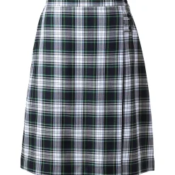 School Uniform Girls Plaid A-line Skirt Below the Knee
