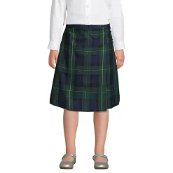 School Uniform Girls Plaid A-line Skirt Below the Knee