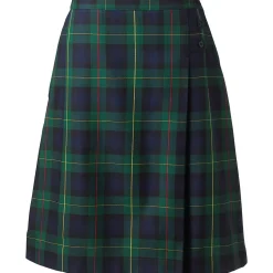 School Uniform Girls Plaid A-line Skirt Below the Knee