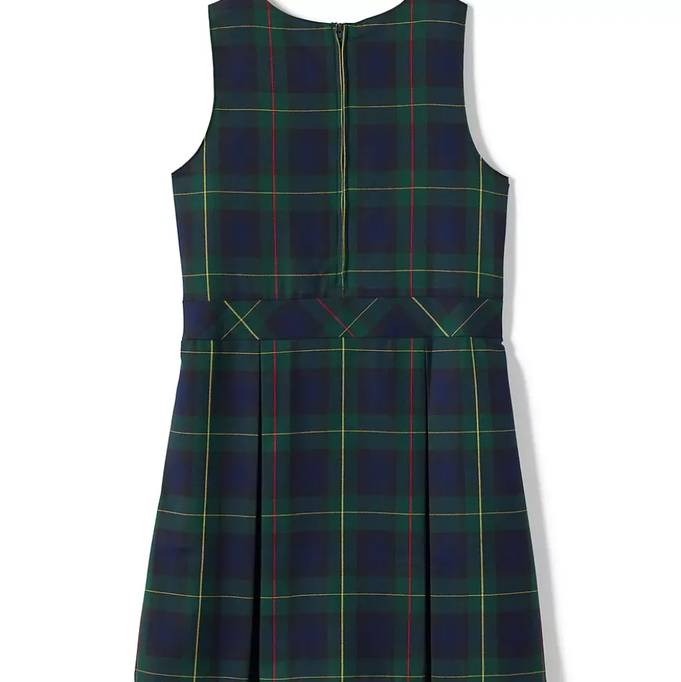 School Uniform Girls Plaid Jumper Top of Knee