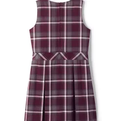 School Uniform Girls Plaid Jumper Top of Knee