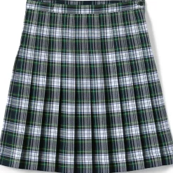 School Uniform Girls Plaid Pleated Skirt Below the Knee