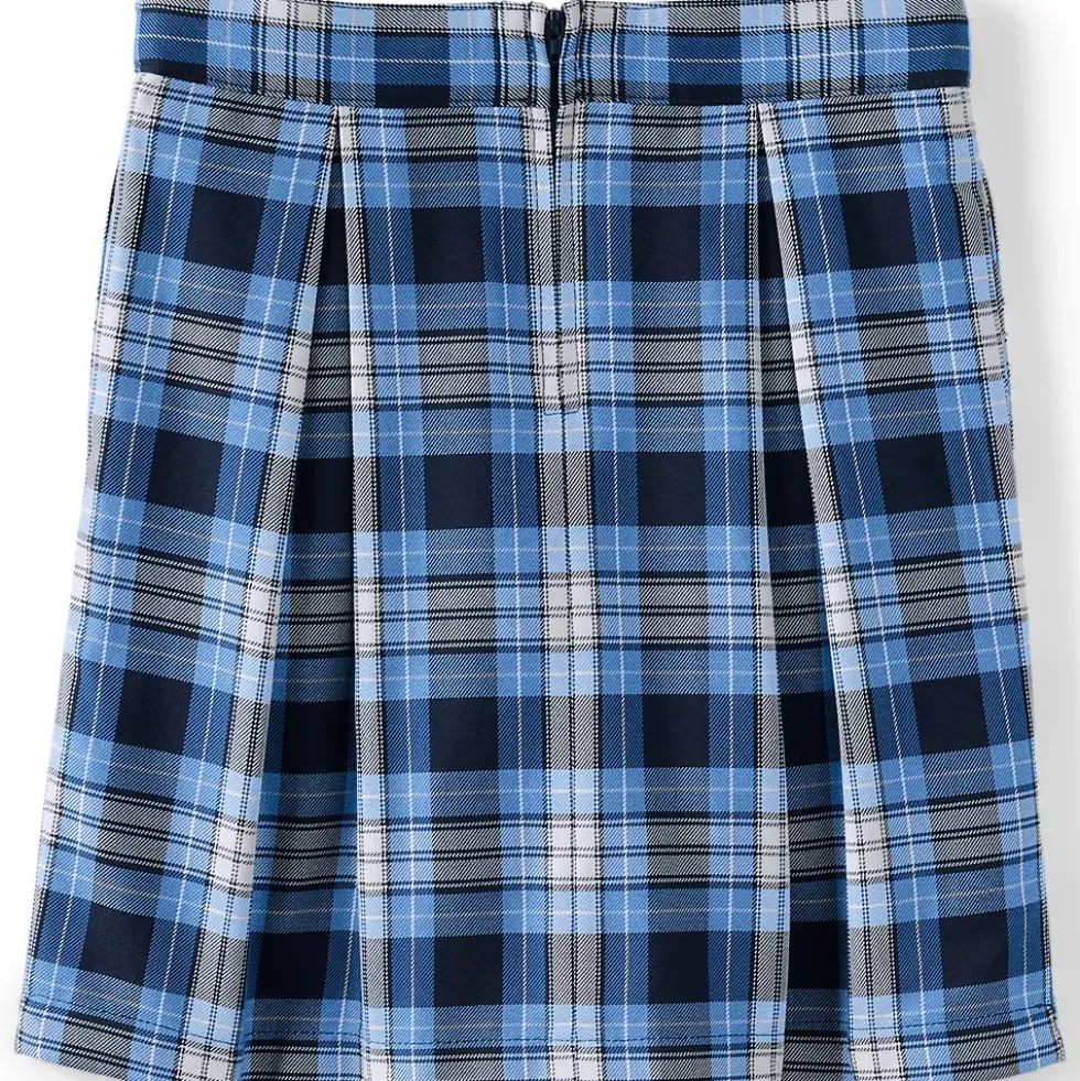 School Uniform Girls Plaid Skort Top of Knee