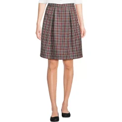 School Uniform Girls Plaid Skort Top of Knee