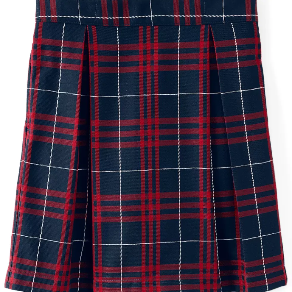 School Uniform Girls Plaid Skort Top of Knee