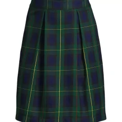 School Uniform Girls Plaid Skort Top of Knee