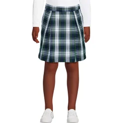 School Uniform Girls Plaid Skort Top of Knee