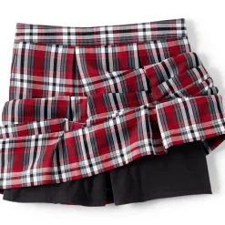 School Uniform Girls Plaid Skort Top of Knee