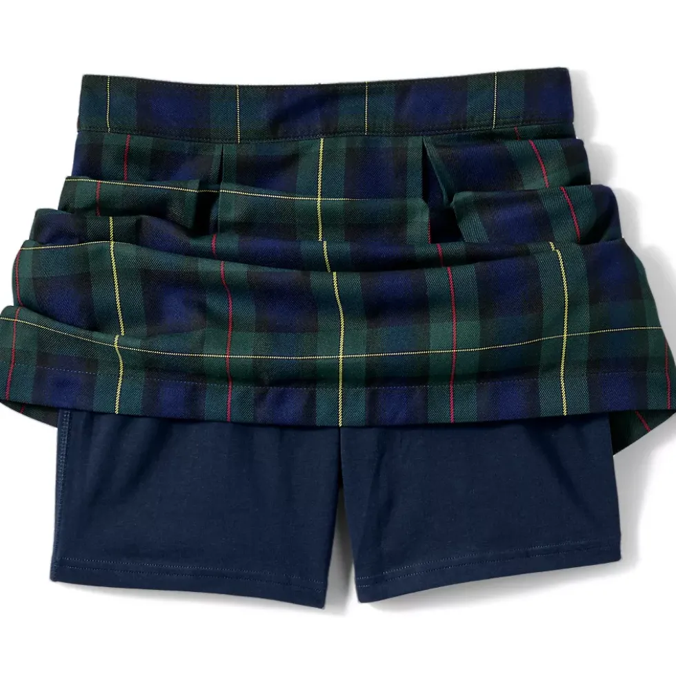 School Uniform Girls Plaid Skort Top of Knee