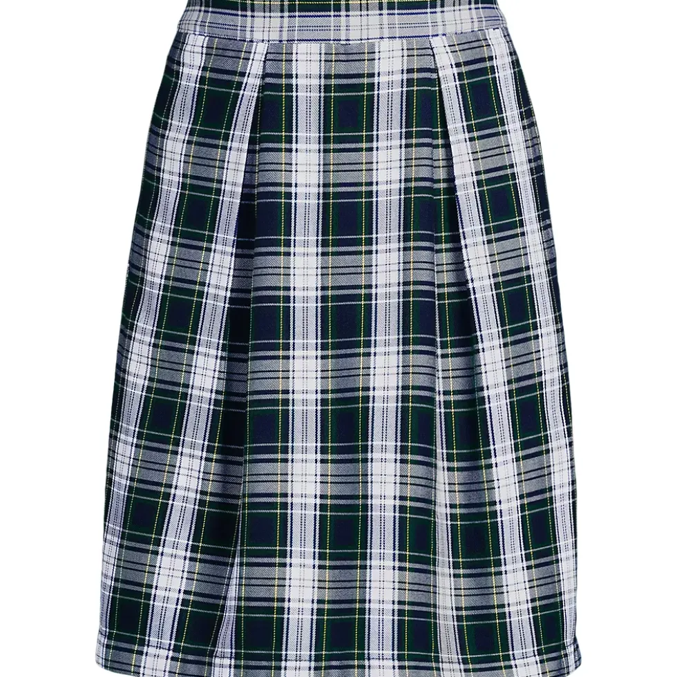 School Uniform Girls Plaid Skort Top of Knee