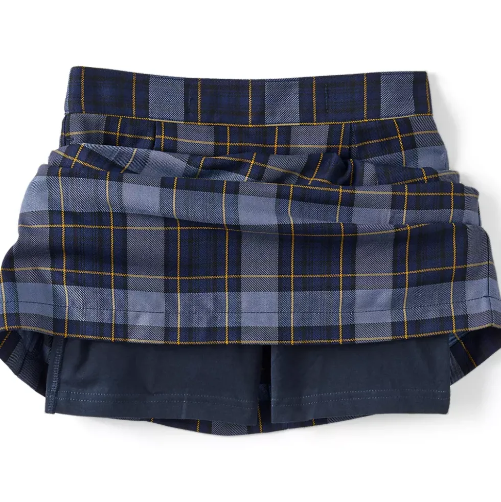School Uniform Girls Plaid Skort Top of Knee