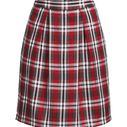 School Uniform Girls Plaid Skort Top of Knee