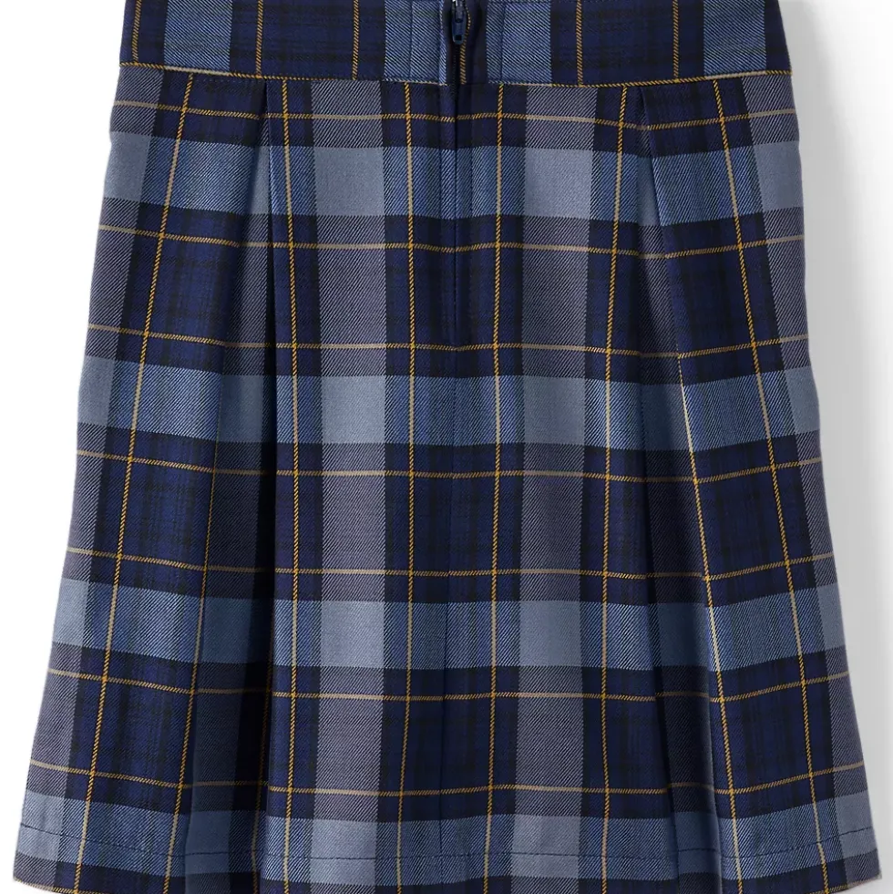 School Uniform Girls Plaid Skort Top of Knee