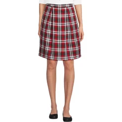 School Uniform Girls Plaid Skort Top of Knee