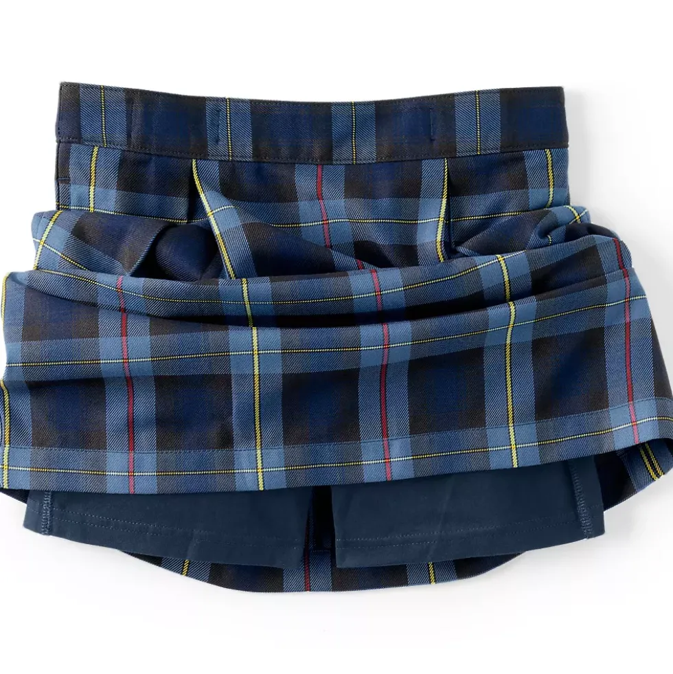 School Uniform Girls Plaid Skort Top of Knee