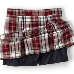 School Uniform Girls Plaid Skort Top of Knee