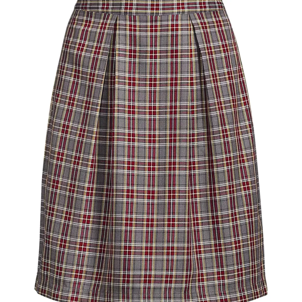 School Uniform Girls Plaid Skort Top of Knee