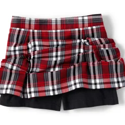 School Uniform Girls Plaid Skort Top of Knee