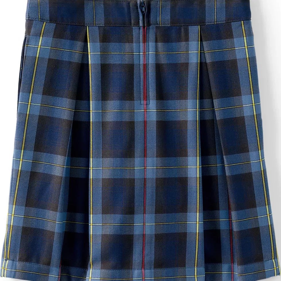 School Uniform Girls Plaid Skort Top of Knee