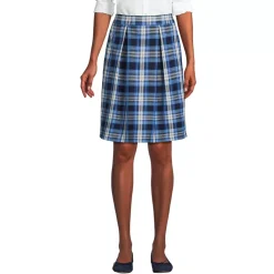 School Uniform Girls Plaid Skort Top of Knee