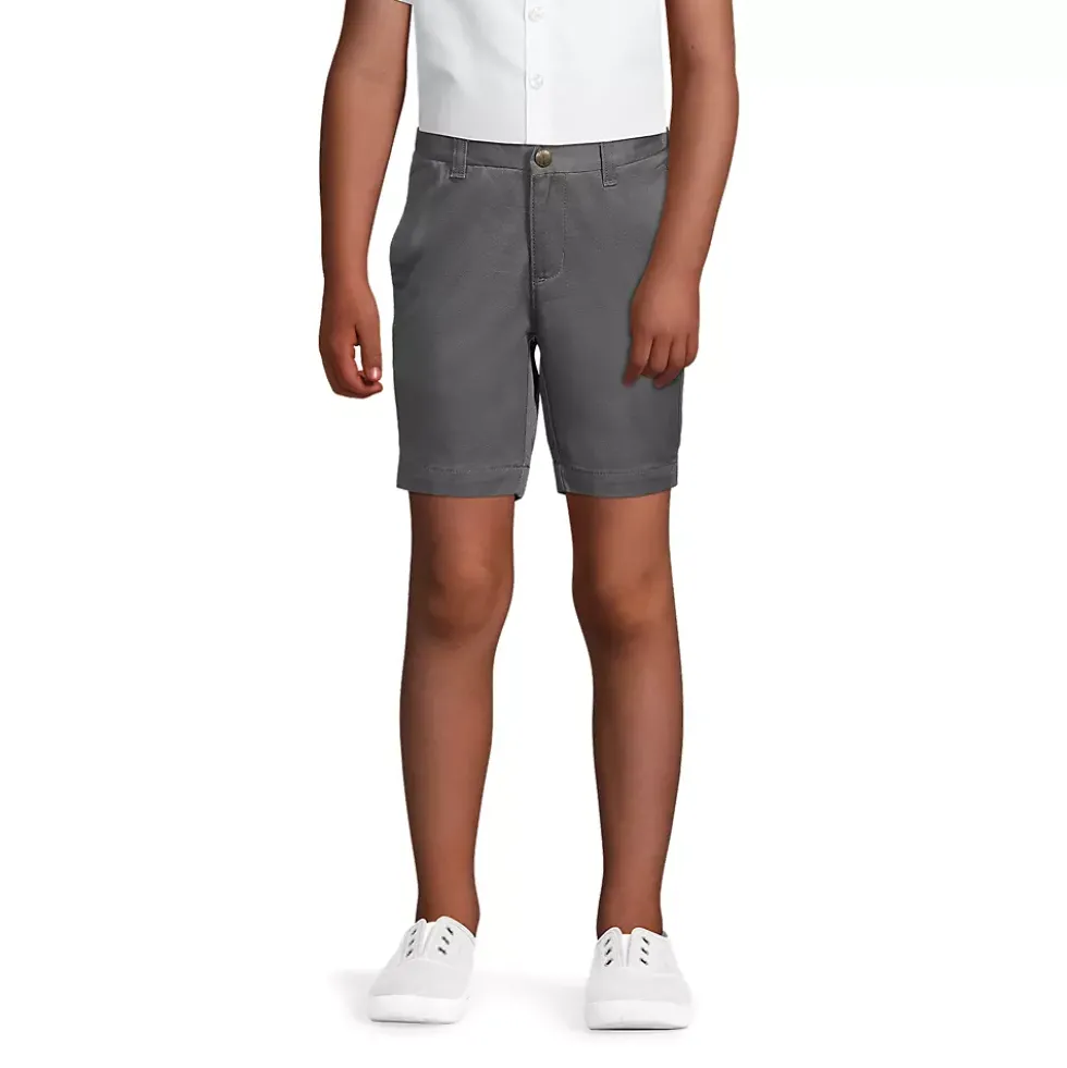 School Uniform Girls Plain Front Blend Chino Shorts