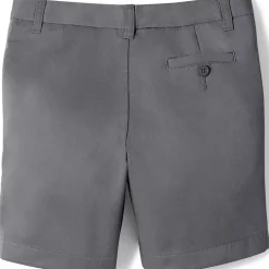 School Uniform Girls Plain Front Blend Chino Shorts