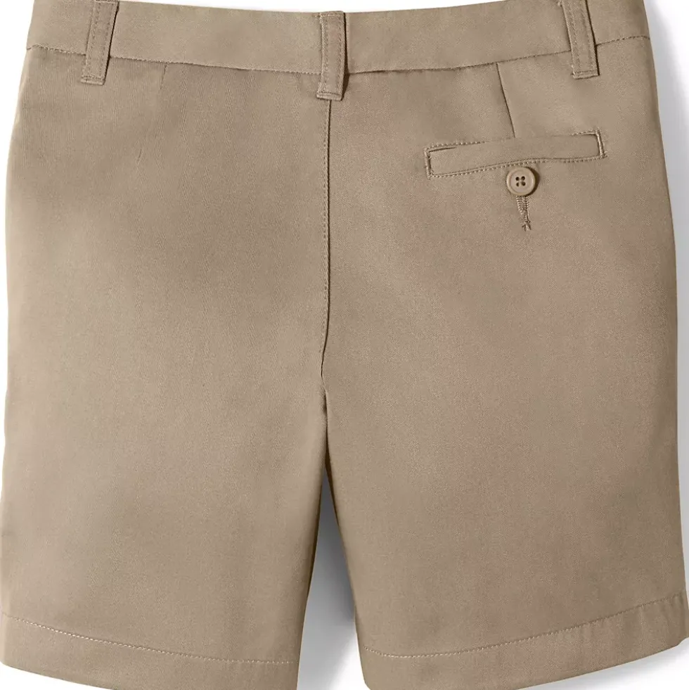 School Uniform Girls Plain Front Blend Chino Shorts