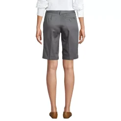 School Uniform Girls Plain Front Blend Chino Shorts