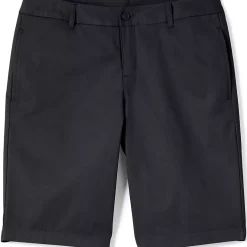 School Uniform Girls Plain Front Blend Chino Shorts