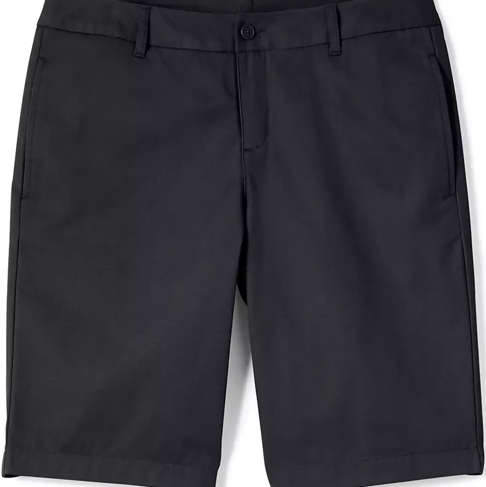 School Uniform Girls Plain Front Blend Chino Shorts