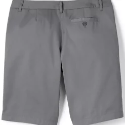 School Uniform Girls Plain Front Blend Chino Shorts