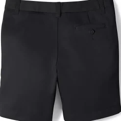 School Uniform Girls Plain Front Blend Chino Shorts
