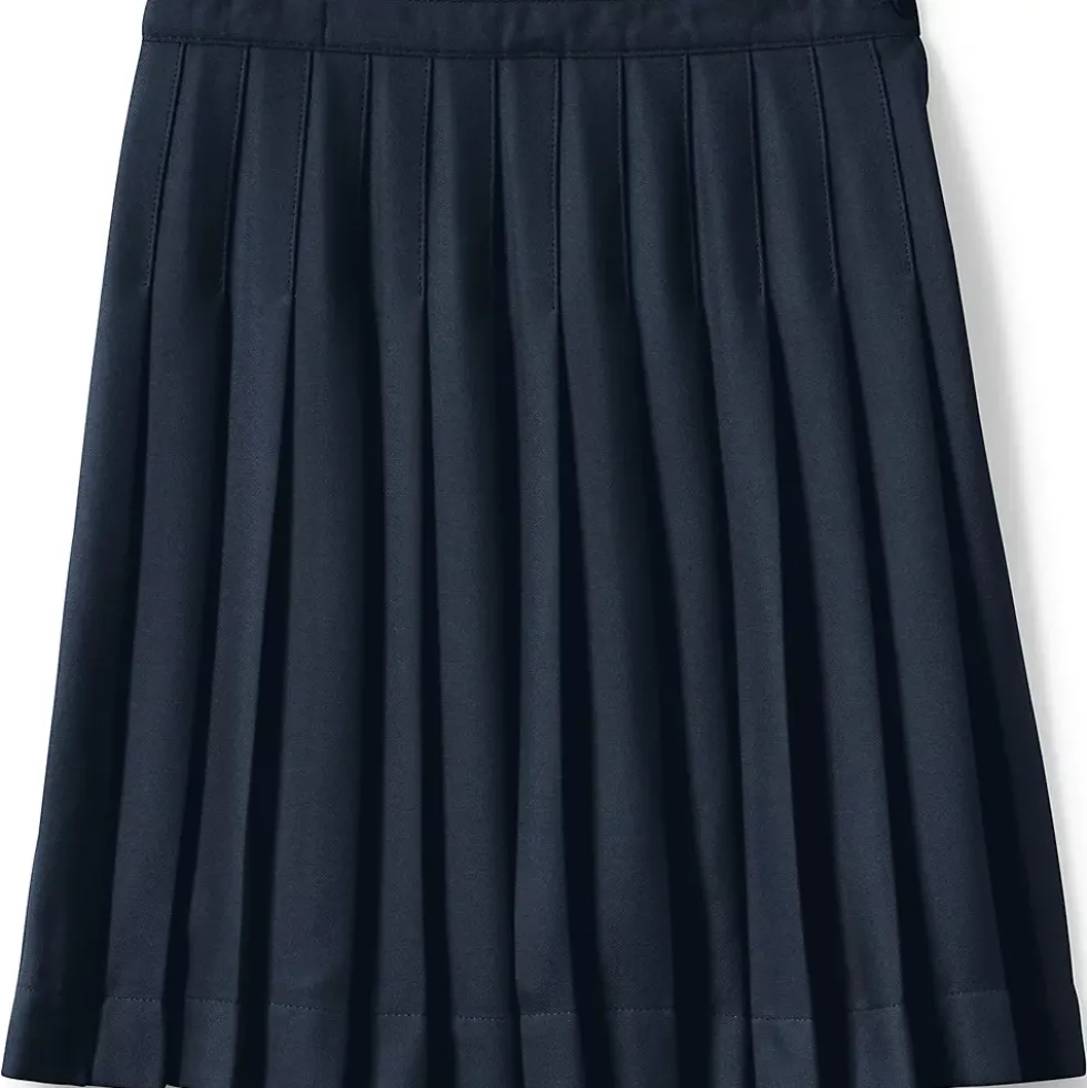 School Uniform Girls Pleated Skirt Below the Knee