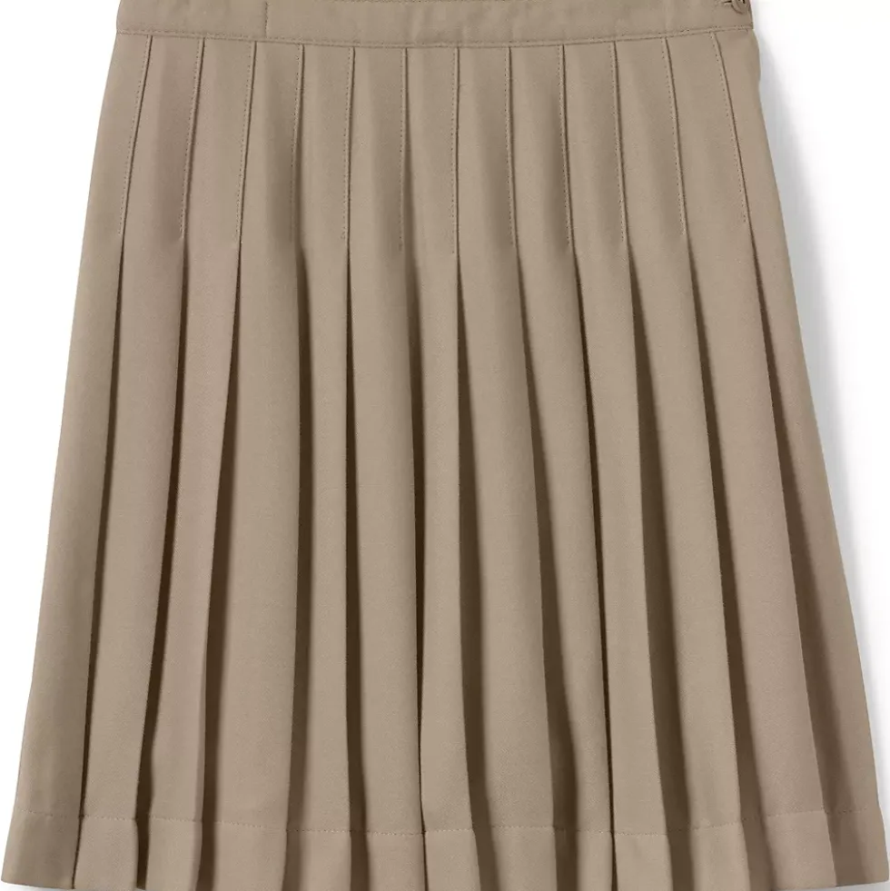 School Uniform Girls Pleated Skirt Below the Knee