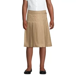 School Uniform Girls Pleated Skirt Below the Knee