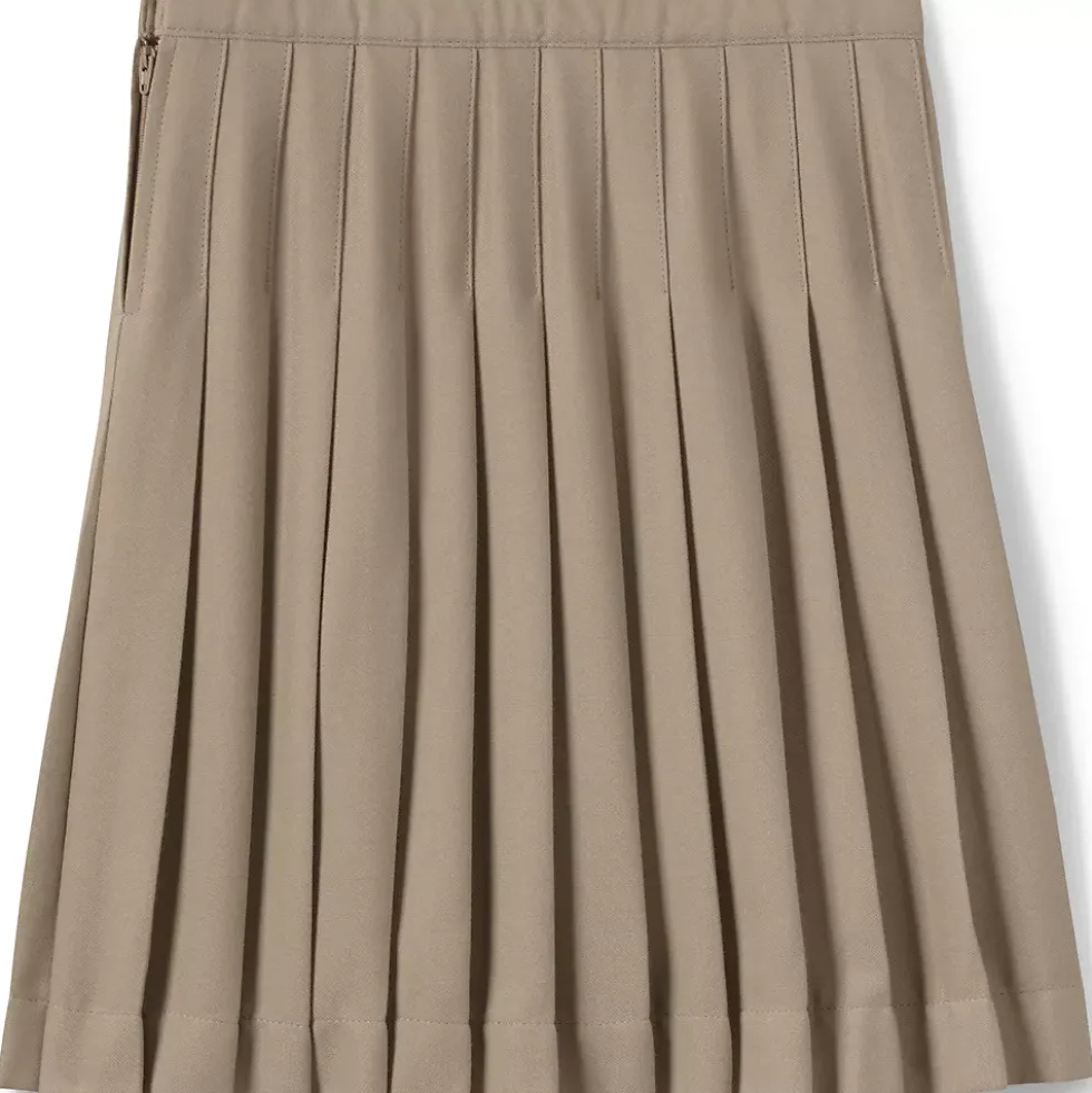 School Uniform Girls Pleated Skirt Below the Knee