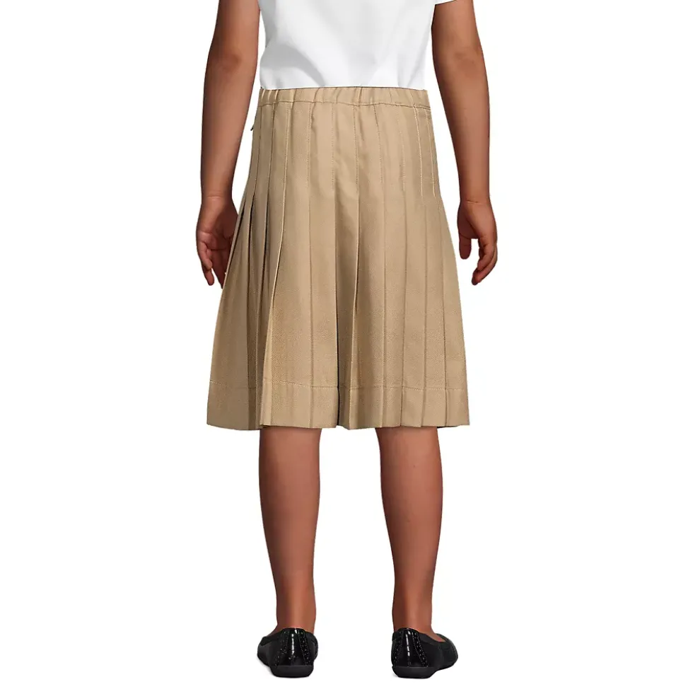 School Uniform Girls Pleated Skirt Below the Knee
