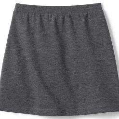 School Uniform Girls Ponte Button Front Skort Above the Knee