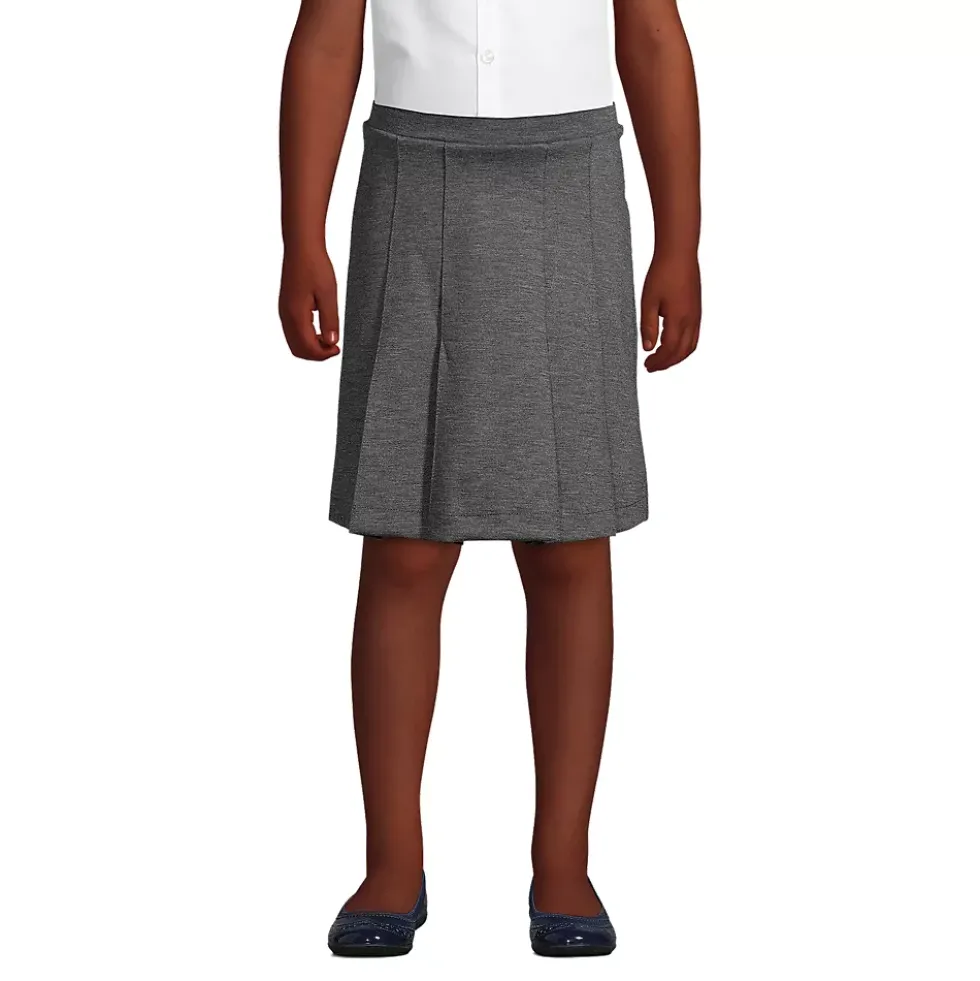School Uniform Girls Ponte Pleat Skirt Top of Knee