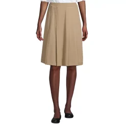 School Uniform Girls Ponte Pleat Skirt Top of Knee