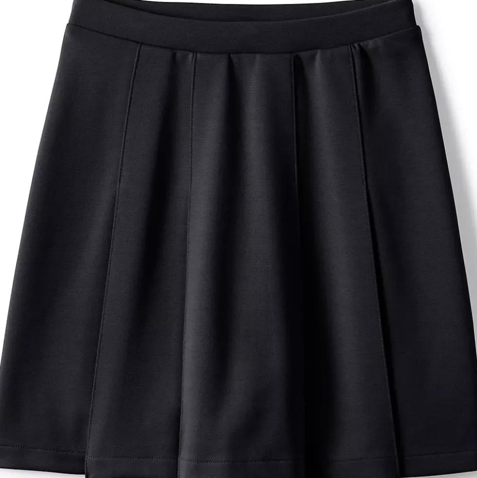 School Uniform Girls Ponte Pleat Skirt Top of Knee