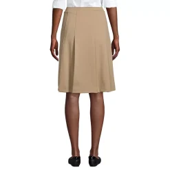 School Uniform Girls Ponte Pleat Skirt Top of Knee
