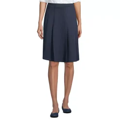 School Uniform Girls Ponte Pleat Skirt Top of Knee