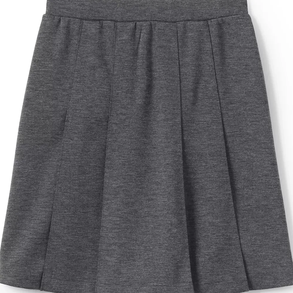 School Uniform Girls Ponte Pleat Skirt Top of Knee