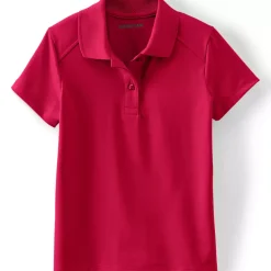 School Uniform Girls Short Sleeve Feminine Fit Rapid Dry Polo Shirt
