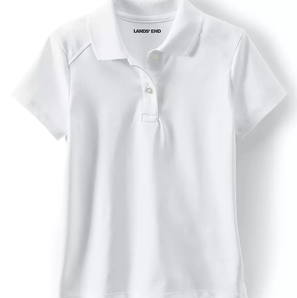 School Uniform Girls Short Sleeve Feminine Fit Rapid Dry Polo Shirt