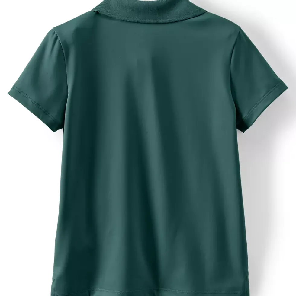 School Uniform Girls Short Sleeve Feminine Fit Rapid Dry Polo Shirt