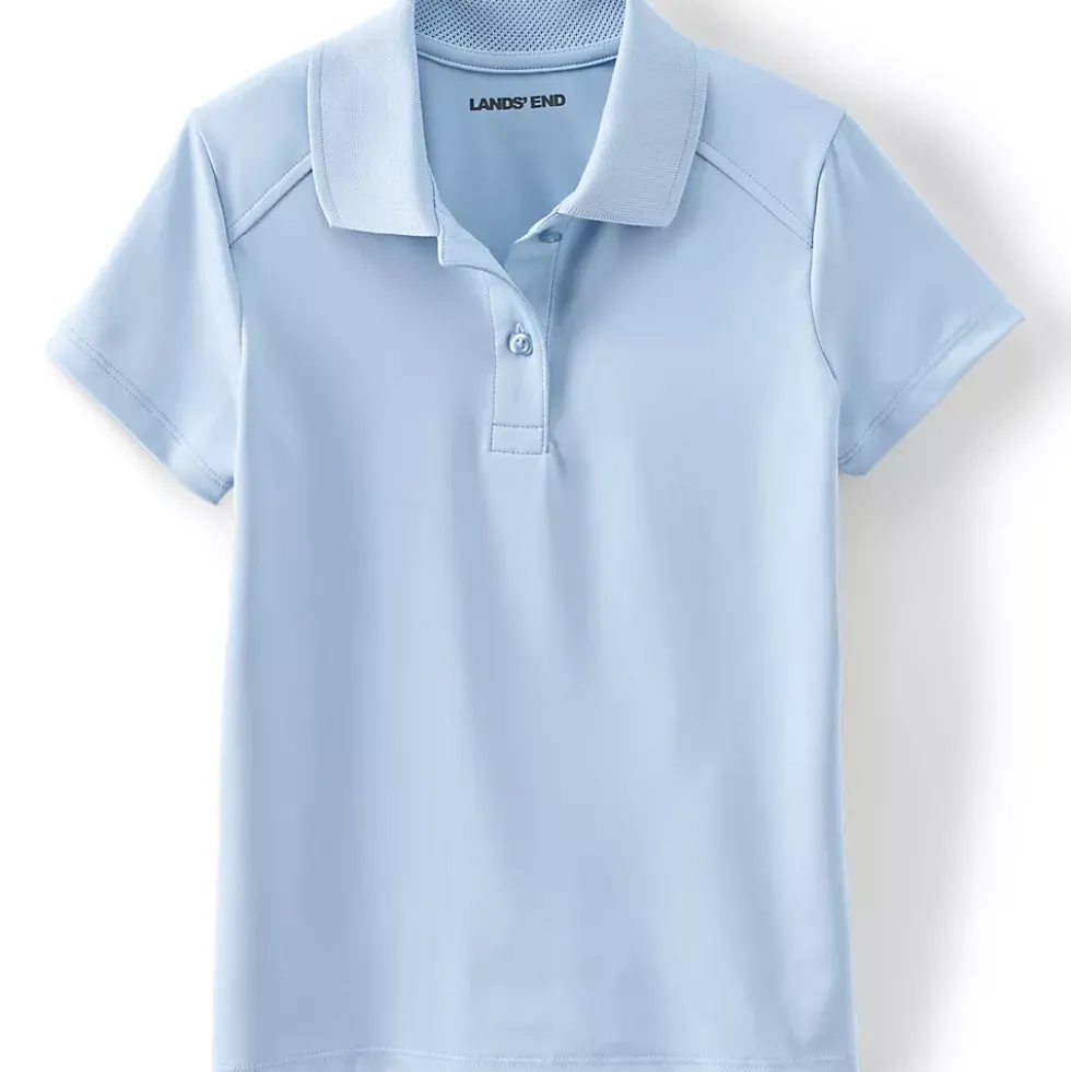 School Uniform Girls Short Sleeve Feminine Fit Rapid Dry Polo Shirt