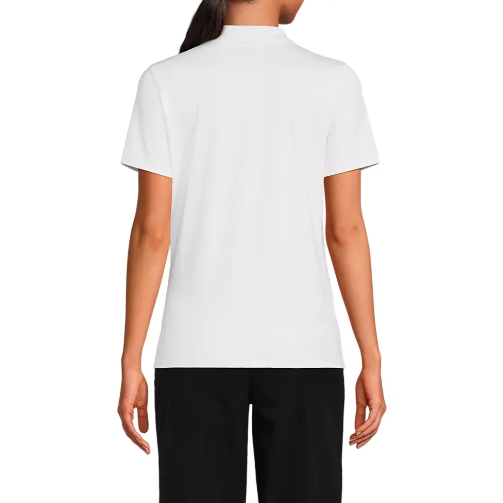 School Uniform Girls Short Sleeve Feminine Fit Rapid Dry Polo Shirt